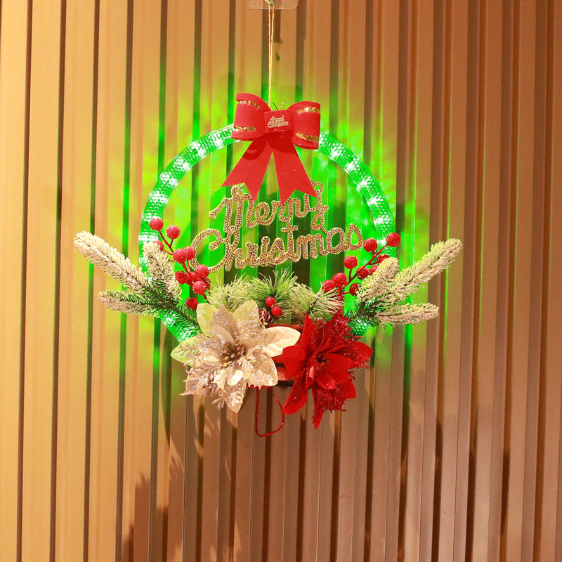 LED Christmas Flower Garland