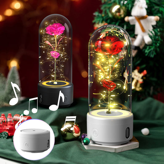 LED Bluetooth Flower Lamp with Glass Cover