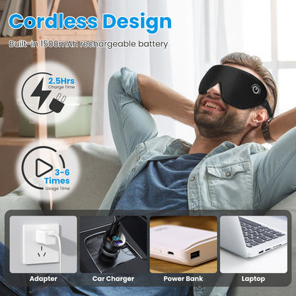 Cordless Heated Silk Eye Mask