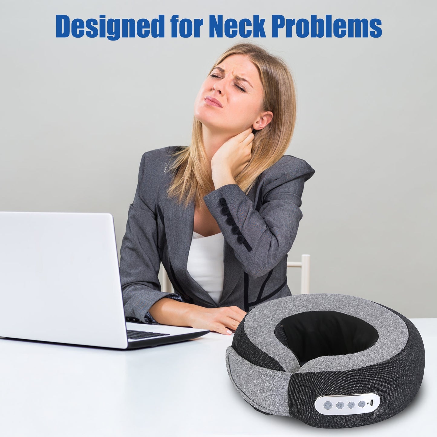 2-in-1 Neck Massager and Travel Pillow