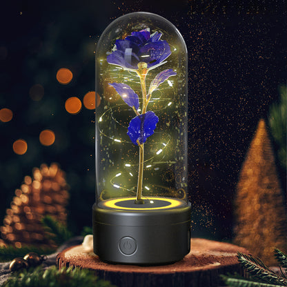 LED Bluetooth Flower Lamp with Glass Cover