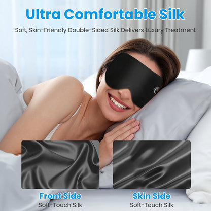 Cordless Heated Silk Eye Mask