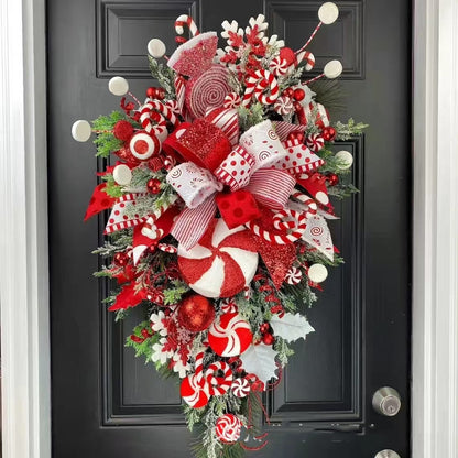 Festive Holiday Hanging Wreath