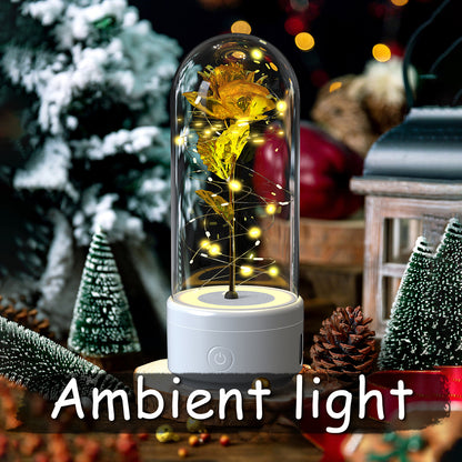 LED Bluetooth Flower Lamp with Glass Cover
