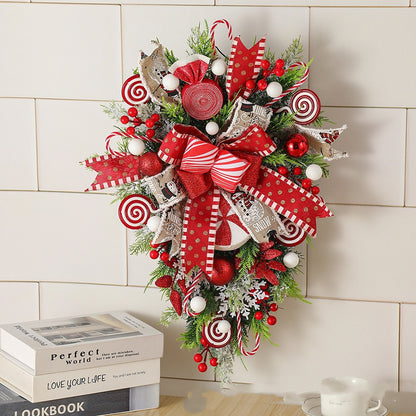 Festive Holiday Hanging Wreath