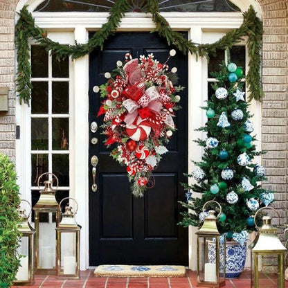 Festive Holiday Hanging Wreath