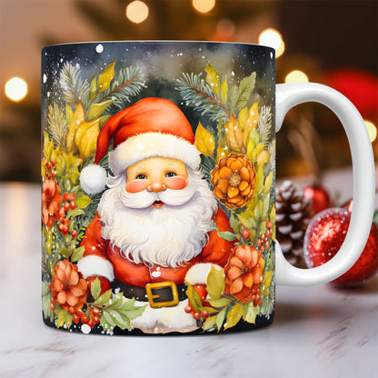 3D Santa Ceramic Christmas Mug