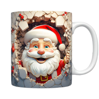 3D Santa Ceramic Christmas Mug