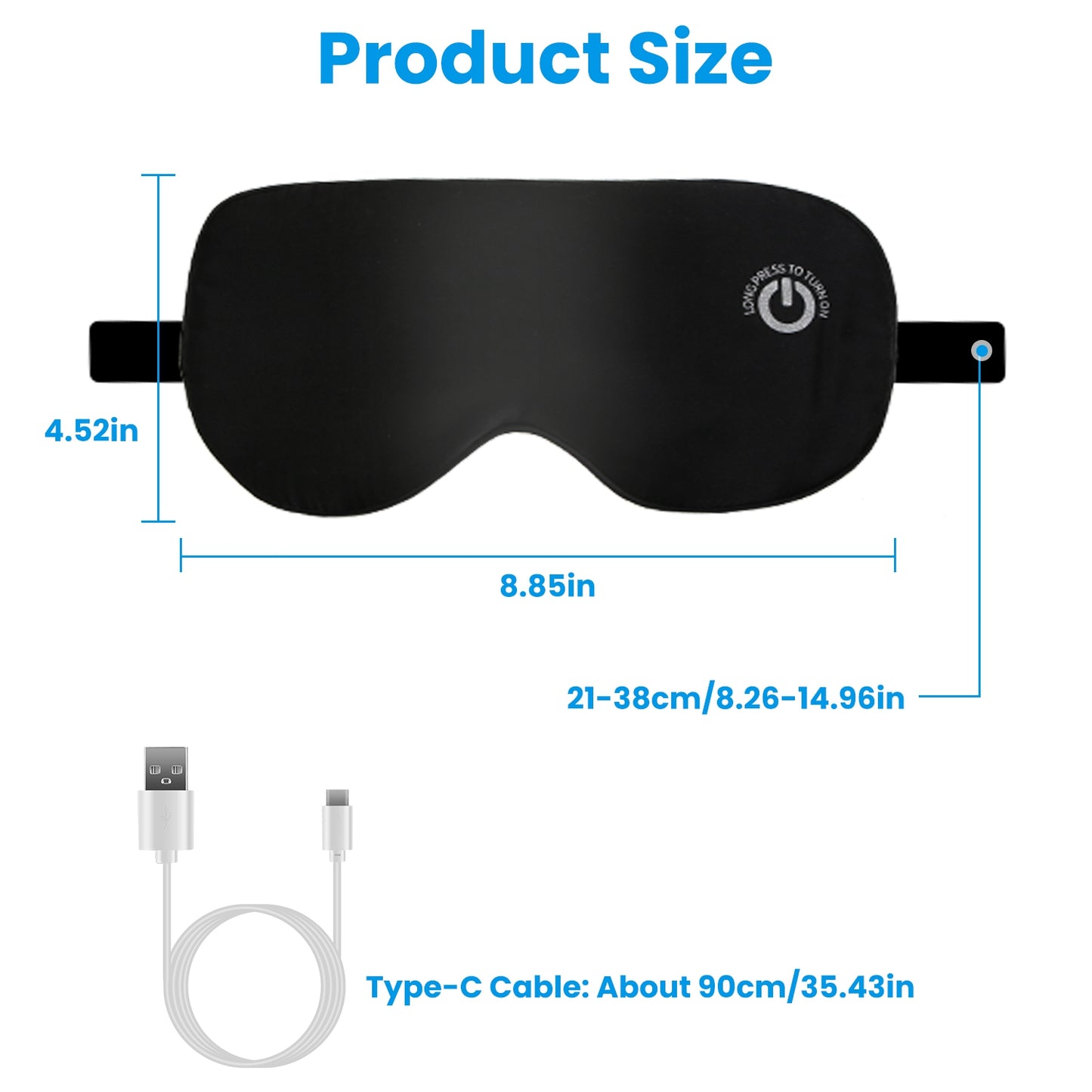 Cordless Heated Silk Eye Mask