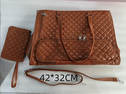 Quilted Insulated Lunch Bag for Women