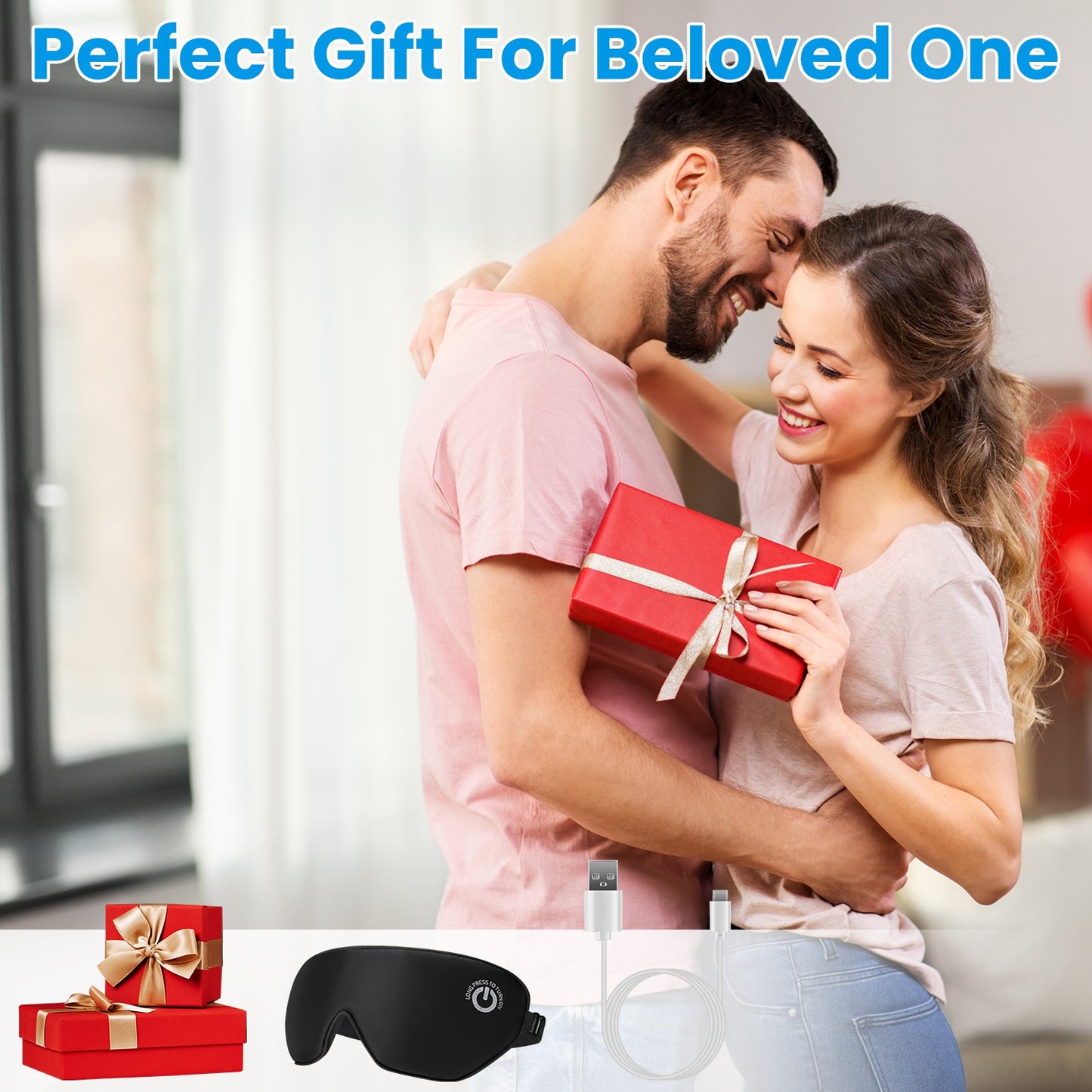 Cordless Heated Silk Eye Mask