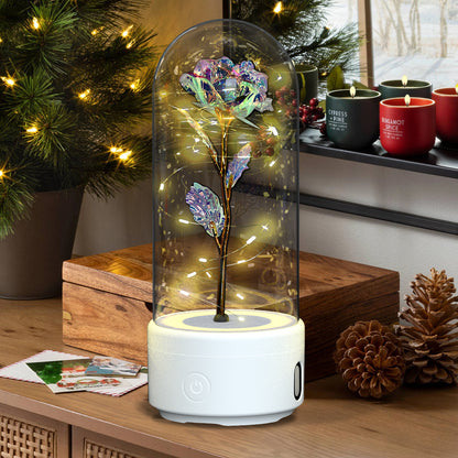 LED Bluetooth Flower Lamp with Glass Cover