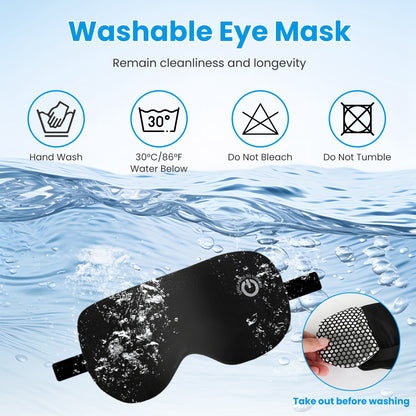 Cordless Heated Silk Eye Mask