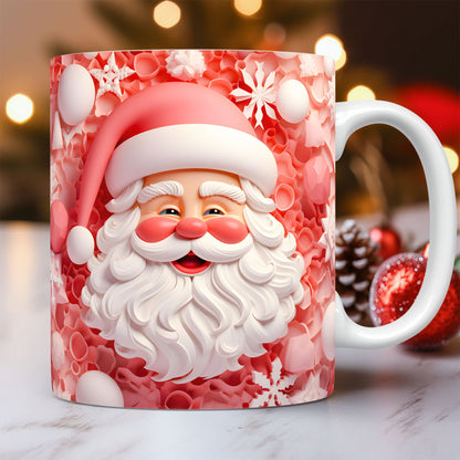 3D Santa Ceramic Christmas Mug