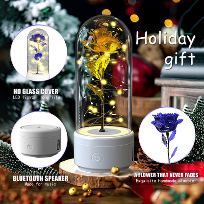 LED Bluetooth Flower Lamp with Glass Cover