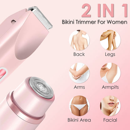 Women Dual-Head Body Trimmer – Cordless & Waterproof