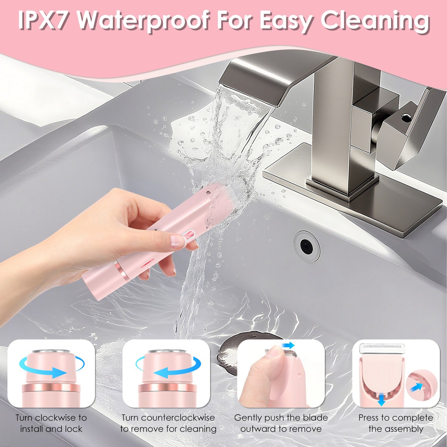 Women Dual-Head Body Trimmer – Cordless & Waterproof