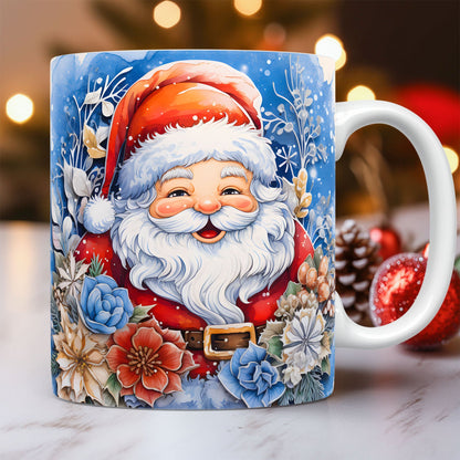 3D Santa Ceramic Christmas Mug