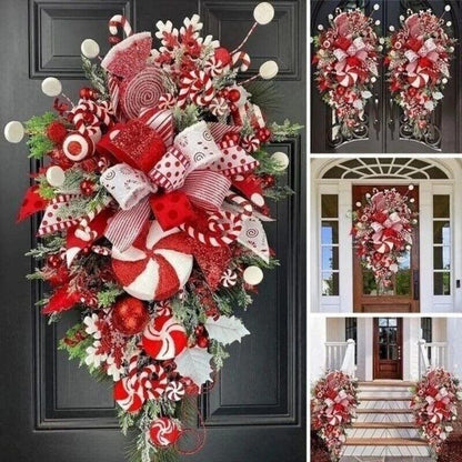 Festive Holiday Hanging Wreath